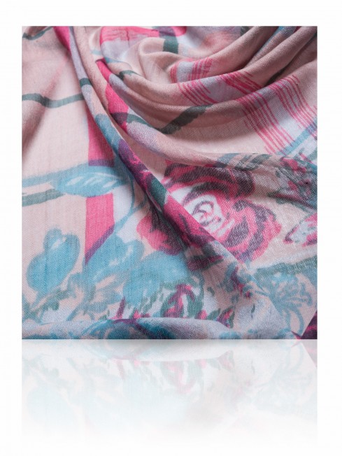 Палантин Женский W-ROSE.CHECKS/PINK